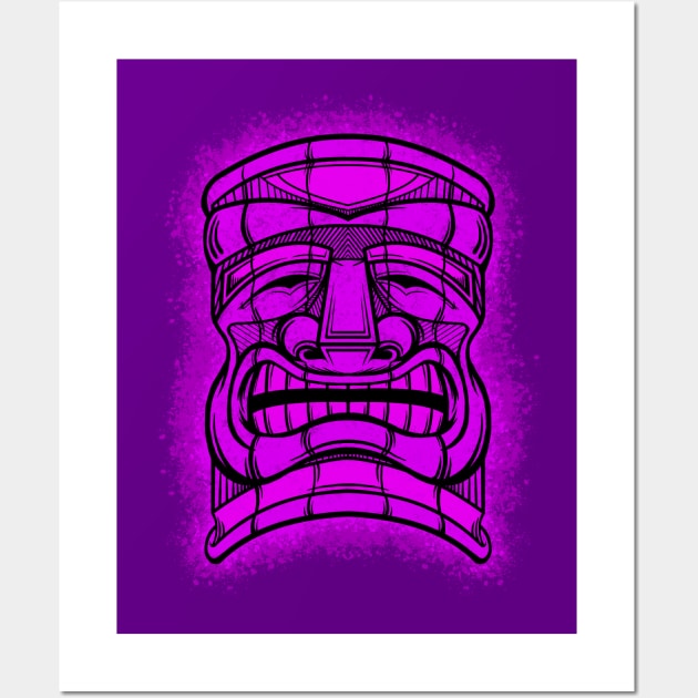 Tiki Head 3 Wall Art by JCoulterArtist